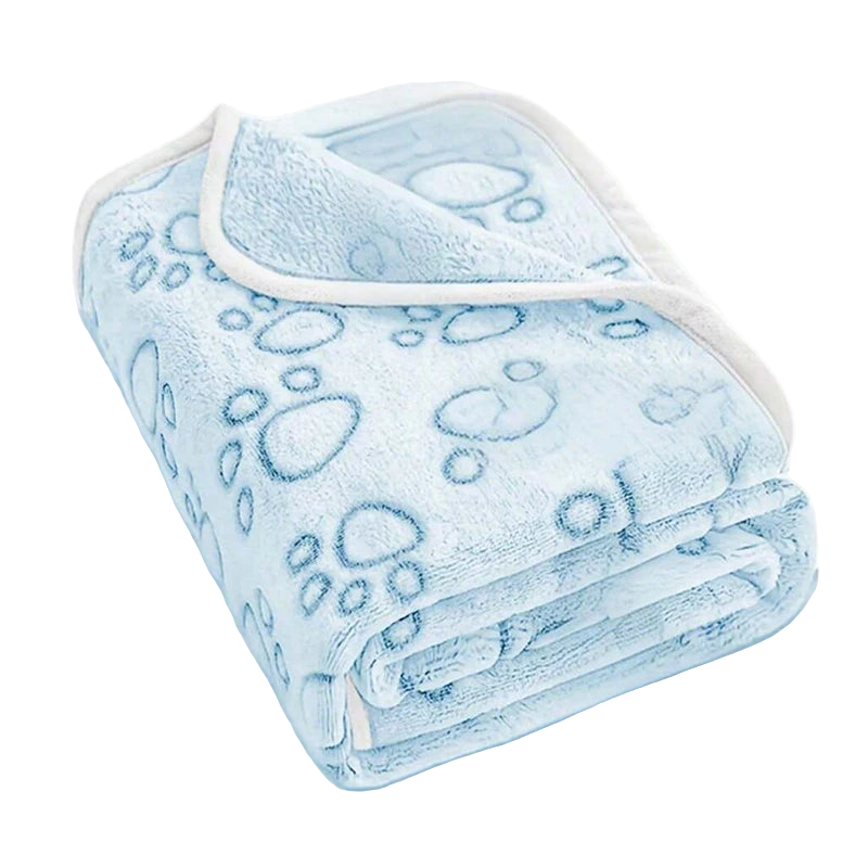 Ultra-Soft Paw Print Dog Blanket - Luxurious Machine Washable Comfort for Indoor and Outdoor Adventures, Ideal for Dogs of All Sizes