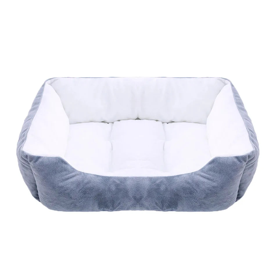 Bed for Dog Cat Pet Square Plush Kennel Medium Small Dog Sofa Bed Cushion Pet Calming Dog Bed House Pet Supplies Accessories