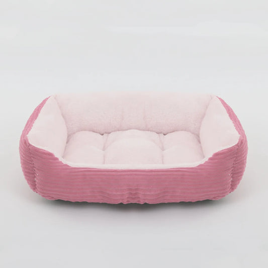 Bed for Dog Cat Pet Square Plush Kennel Medium Small Dog Sofa Bed Cushion Pet Calming Dog Bed House Pet Supplies Accessories