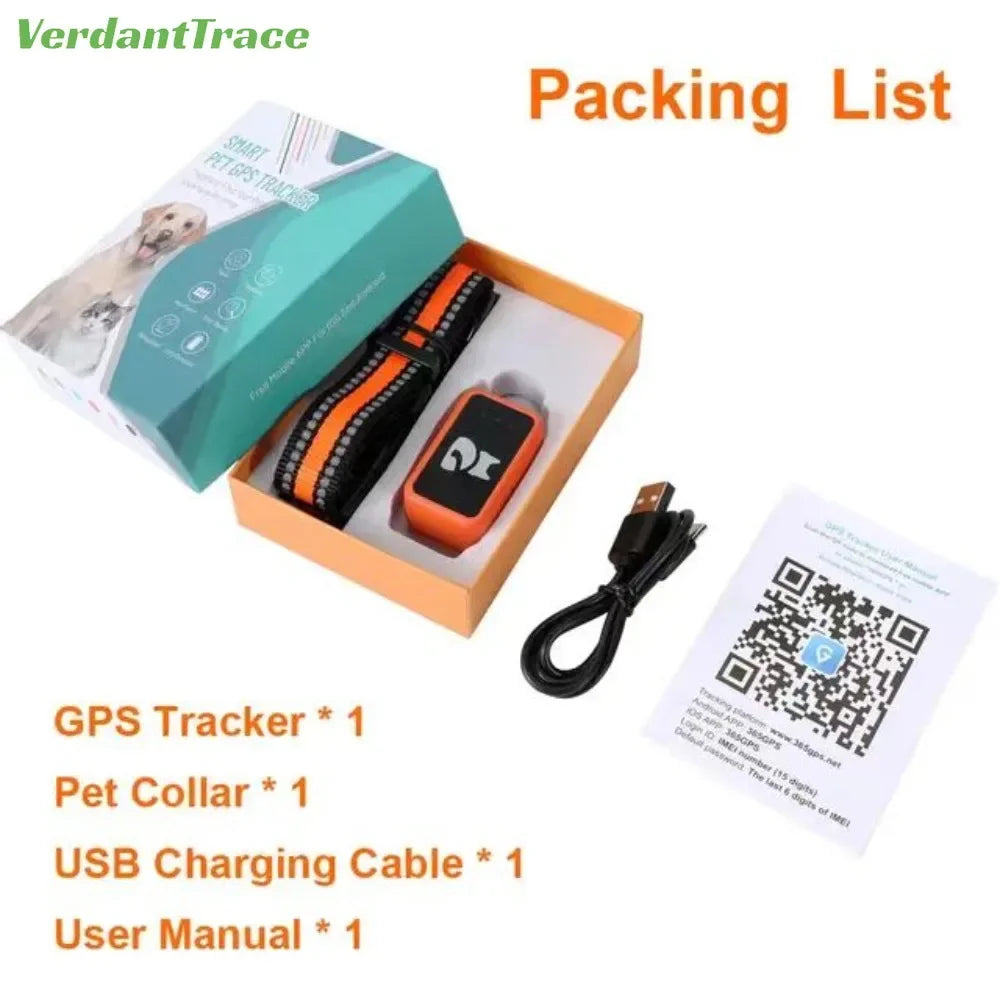 Collar GPS para Perros y Gatos IP67 Impermeable - Localizador en Tiempo Real 4G