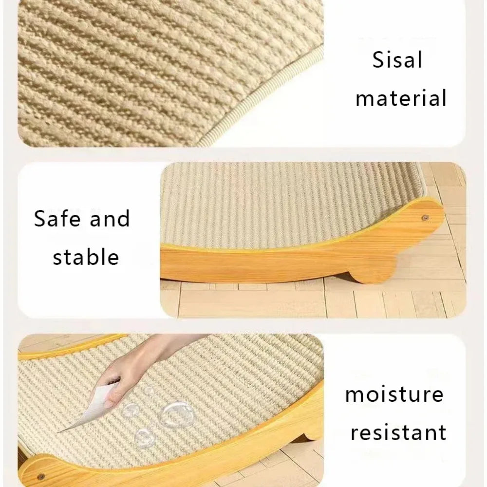Detachable Wear-Resistant Cat Scratching Pads and Multifunctional Sleeping Bed for Kittens