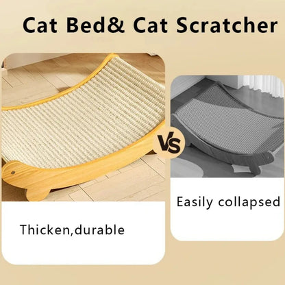 Detachable Wear-Resistant Cat Scratching Pads and Multifunctional Sleeping Bed for Kittens
