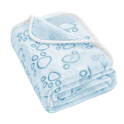 Ultra-Soft Paw Print Dog Blanket - Luxurious Machine Washable Comfort for Indoor and Outdoor Adventures, Ideal for Dogs of All Sizes