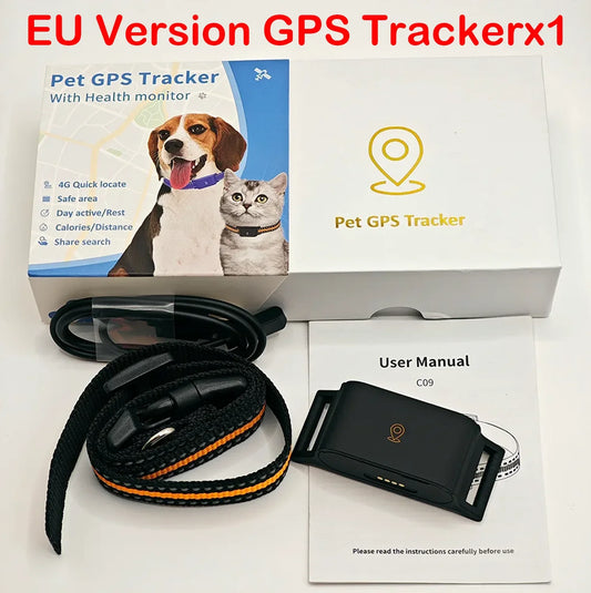 Collar GPS para Perros y Gatos IP67 Impermeable - Localizador en Tiempo Real 4G