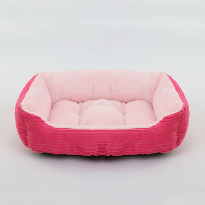 Bed for Dog Cat Pet Square Plush Kennel Medium Small Dog Sofa Bed Cushion Pet Calming Dog Bed House Pet Supplies Accessories