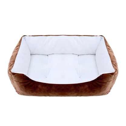 Bed for Dog Cat Pet Square Plush Kennel Medium Small Dog Sofa Bed Cushion Pet Calming Dog Bed House Pet Supplies Accessories